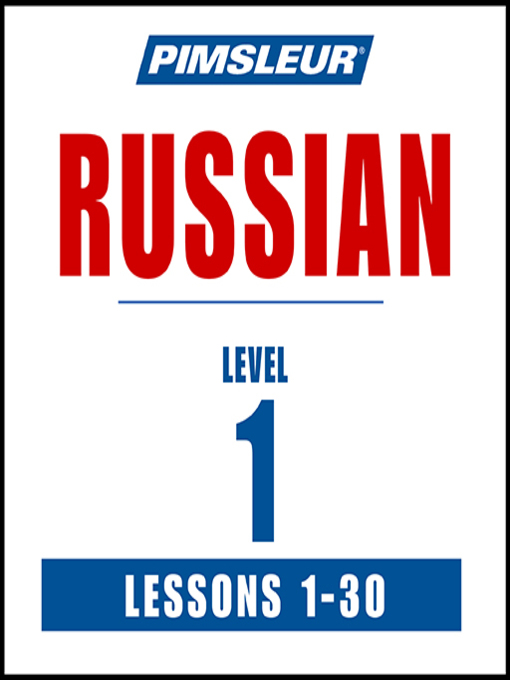 Title details for Pimsleur Russian Level 1 by Pimsleur - Wait list